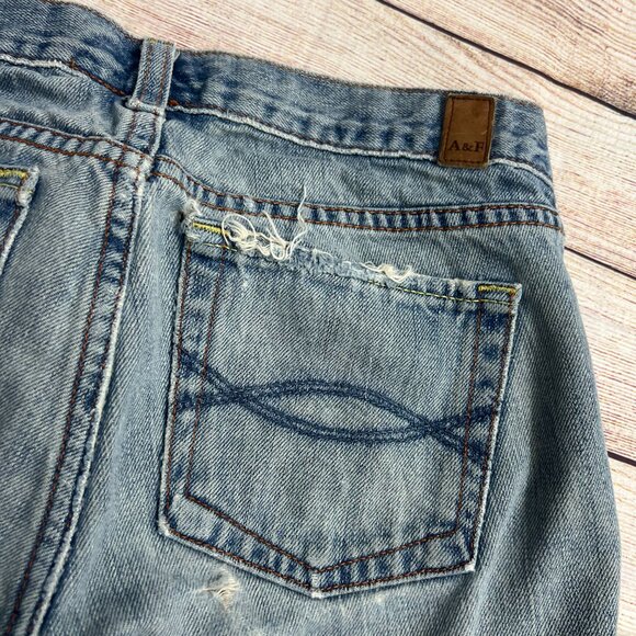 Abercrombie & Fitch Distressed Denim Cutoff Shorts Size 2S Women's Jean Shorts - Picture 7 of 9